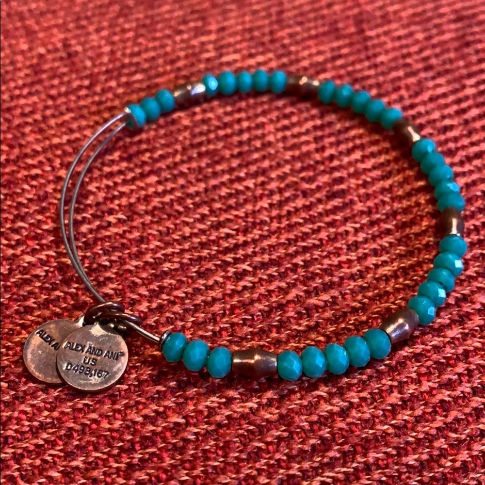 Alex and Ani turquoise bead bracelet